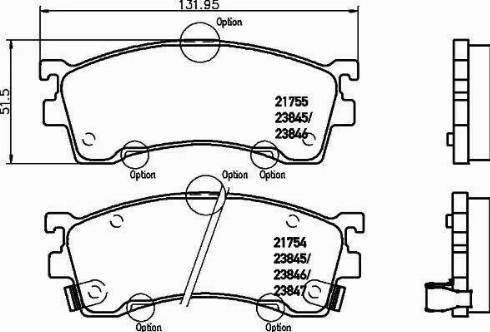 HELLA PAGID 8DB 355 009-621 - Bremžu uzliku kompl., Disku bremzes autospares.lv