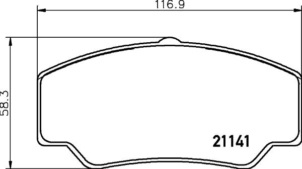 HELLA PAGID 8DB 355 006-151 - Bremžu uzliku kompl., Disku bremzes autospares.lv