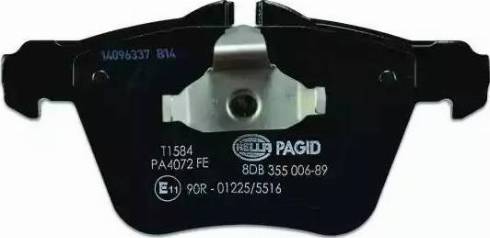 HELLA PAGID 8DB 355 006-891 - Bremžu uzliku kompl., Disku bremzes autospares.lv