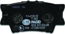 HELLA PAGID 8DB 355 006-881 - Bremžu uzliku kompl., Disku bremzes www.autospares.lv