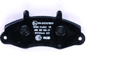 HELLA PAGID 8DB 355 006-391 - Bremžu uzliku kompl., Disku bremzes www.autospares.lv