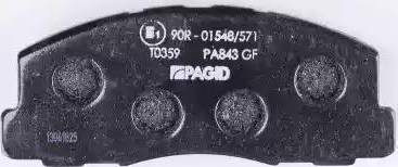 HELLA PAGID 8DB 355 006-221 - Bremžu uzliku kompl., Disku bremzes www.autospares.lv