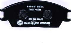 HELLA PAGID 8DB 355 006-271 - Тормозные колодки, дисковые, комплект www.autospares.lv