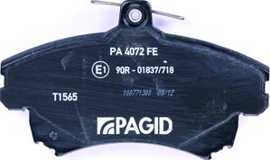 HELLA PAGID 8DB 355 006-711 - Brake Pad Set, disc brake www.autospares.lv