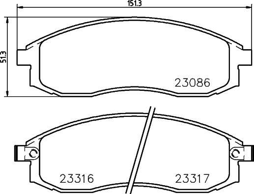 HELLA PAGID 8DB 355 006-731 - Brake Pad Set, disc brake www.autospares.lv