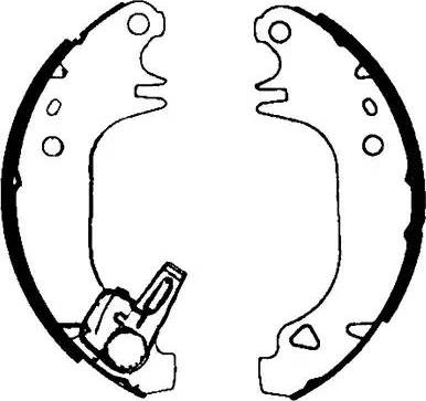 HELLA PAGID 8DB 355 000-581 - Brake Shoe Set www.autospares.lv