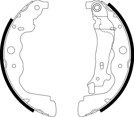 HELLA PAGID 8DB 355 000-301 - Bremžu loku komplekts www.autospares.lv