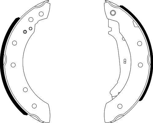 HELLA PAGID 8DB 355 001-571 - Bremžu loku komplekts www.autospares.lv