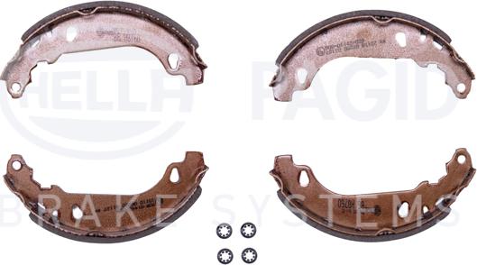 HELLA PAGID 8DB 355 001-351 - Bremžu loku komplekts www.autospares.lv