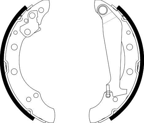 HELLA PAGID 8DB 355 001-311 - Brake Shoe Set www.autospares.lv