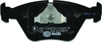 HELLA PAGID 8DB 355 008-971 - Bremžu uzliku kompl., Disku bremzes www.autospares.lv