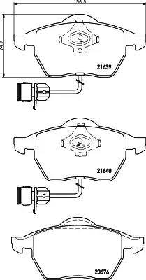 HELLA PAGID 8DB 355 008-531 - Bremžu uzliku kompl., Disku bremzes www.autospares.lv