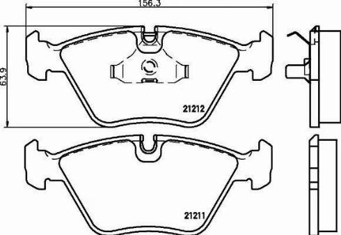 HELLA PAGID 8DB 355 008-081 - Bremžu uzliku kompl., Disku bremzes autospares.lv