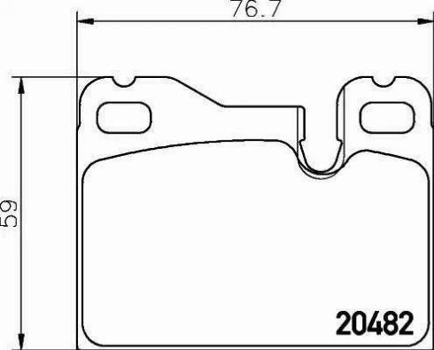 HELLA PAGID 8DB 355 008-131 - Bremžu uzliku kompl., Disku bremzes www.autospares.lv