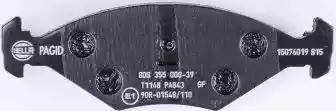 HELLA PAGID 8DB 355 008-391 - Bremžu uzliku kompl., Disku bremzes www.autospares.lv