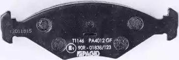 HELLA PAGID 8DB 355 008-371 - Bremžu uzliku kompl., Disku bremzes www.autospares.lv