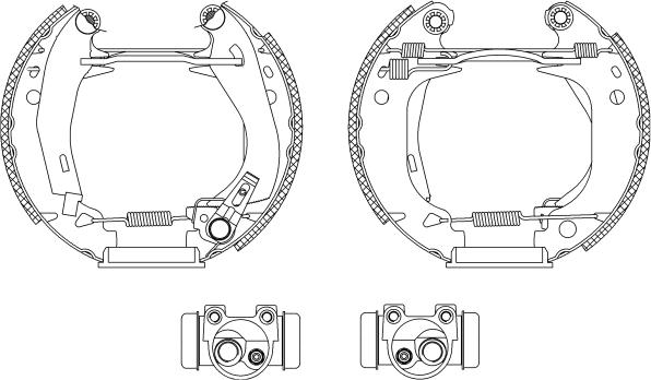 HELLA PAGID 8DB 355 003-661 - Bremžu loku komplekts www.autospares.lv