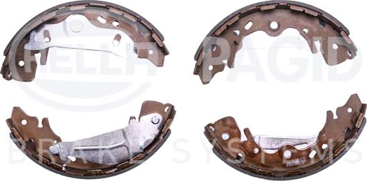 HELLA PAGID 8DB 355 003-001 - Комплект тормозных колодок, барабанные www.autospares.lv