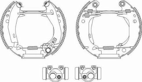 HELLA PAGID 8DB355003841 - Bremžu loku komplekts www.autospares.lv