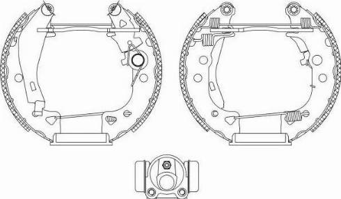 HELLA PAGID 8DB 355 003-801 - Bremžu loku komplekts www.autospares.lv