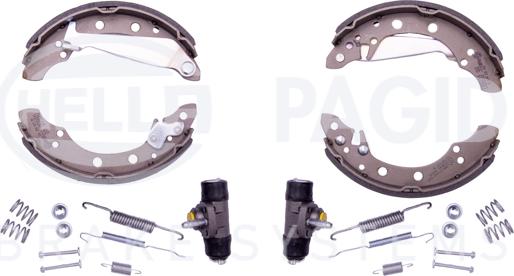 HELLA PAGID 8DB 355 003-351 - Brake Shoe Set www.autospares.lv