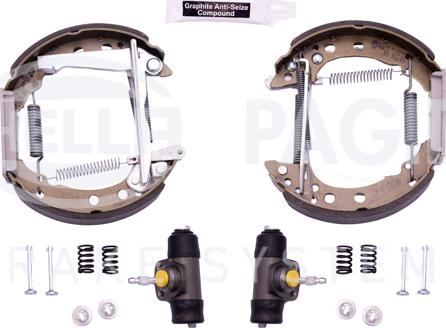 HELLA PAGID 8DB 355 003-741 - Brake Shoe Set www.autospares.lv