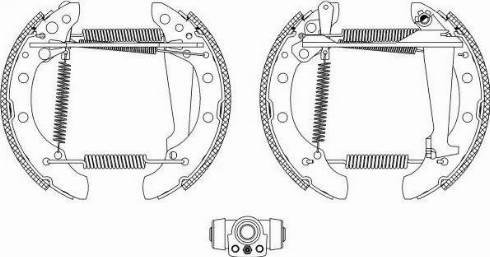 HELLA PAGID 8DB 355 003-731 - Brake Shoe Set www.autospares.lv