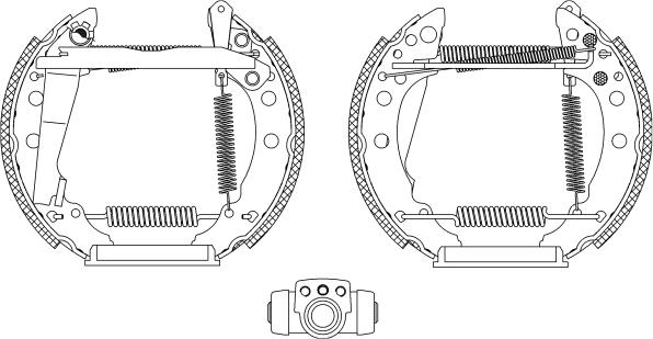 HELLA PAGID 8DB 355 003-721 - Bremžu loku komplekts www.autospares.lv