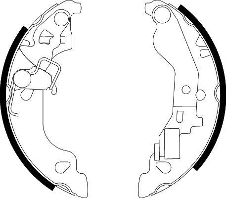 HELLA PAGID 8DB 355 002-571 - Bremžu loku komplekts www.autospares.lv