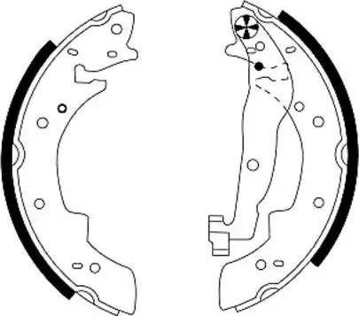 HELLA PAGID 8DB 355 002-021 - Bremžu loku komplekts www.autospares.lv