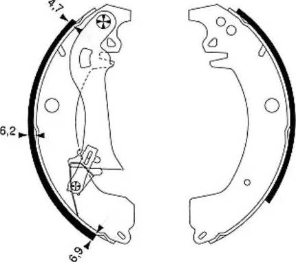 HELLA PAGID 8DB 355 002-101 - Bremžu loku komplekts www.autospares.lv