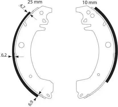 HELLA PAGID 8DB 355 002-871 - Bremžu loku komplekts www.autospares.lv