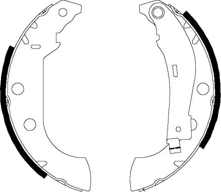 HELLA PAGID 8DB 355 002-381 - Bremžu loku komplekts www.autospares.lv