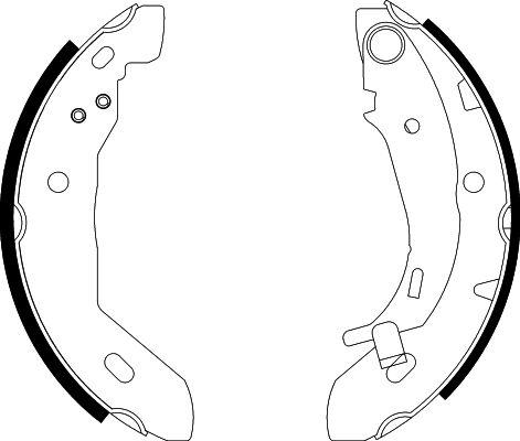 HELLA PAGID 8DB 355 002-251 - Bremžu loku komplekts www.autospares.lv