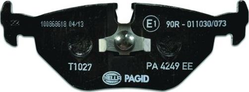 HELLA PAGID 8DB 355 007-421 - Bremžu uzliku kompl., Disku bremzes www.autospares.lv