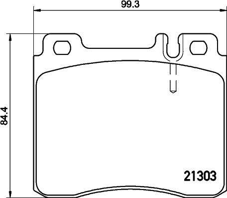 HELLA PAGID 8DB 355 007-551 - Bremžu uzliku kompl., Disku bremzes www.autospares.lv