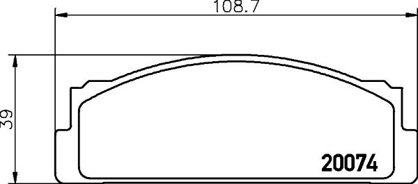 HELLA PAGID 8DB 355 007-101 - Bremžu uzliku kompl., Disku bremzes autospares.lv