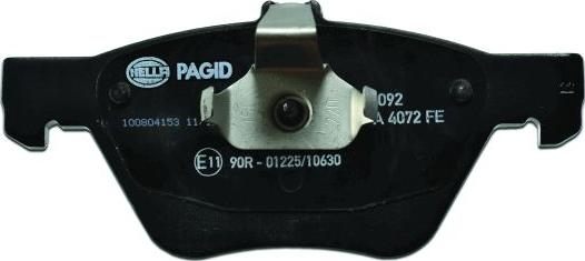 HELLA PAGID 8DB 355 007-861 - Bremžu uzliku kompl., Disku bremzes www.autospares.lv