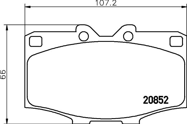 HELLA PAGID 8DB 355 007-301 - Bremžu uzliku kompl., Disku bremzes autospares.lv