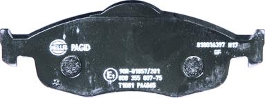 HELLA PAGID 8DB 355 007-751 - Bremžu uzliku kompl., Disku bremzes www.autospares.lv