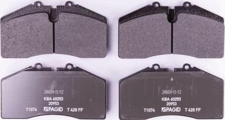 HELLA PAGID 8DB 355 007-701 - Bremžu uzliku kompl., Disku bremzes www.autospares.lv