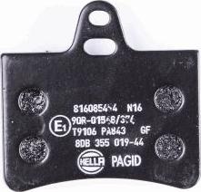 HELLA PAGID 8DB 355 019-441 - Bremžu uzliku kompl., Disku bremzes www.autospares.lv