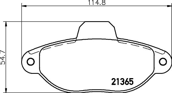 HELLA PAGID 8DB 355 019-091 - Bremžu uzliku kompl., Disku bremzes www.autospares.lv