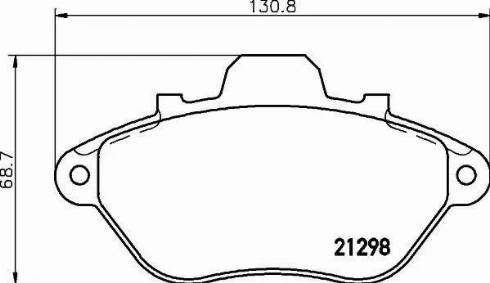 HELLA PAGID 8DB 355 019-051 - Bremžu uzliku kompl., Disku bremzes www.autospares.lv