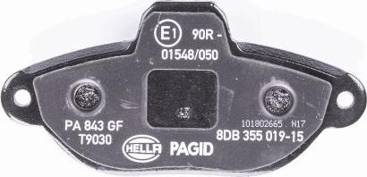 HELLA PAGID 8DB 355 019-151 - Bremžu uzliku kompl., Disku bremzes www.autospares.lv