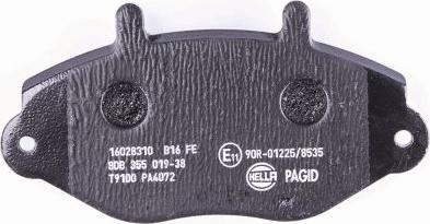 HELLA PAGID 8DB 355 019-381 - Bremžu uzliku kompl., Disku bremzes www.autospares.lv