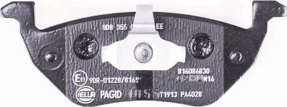 HELLA PAGID 8DB 355 014-951 - Bremžu uzliku kompl., Disku bremzes www.autospares.lv