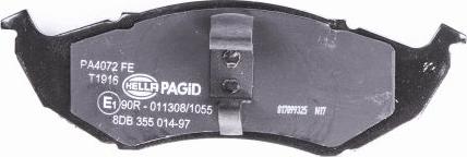 HELLA PAGID 8DB 355 014-971 - Bremžu uzliku kompl., Disku bremzes www.autospares.lv