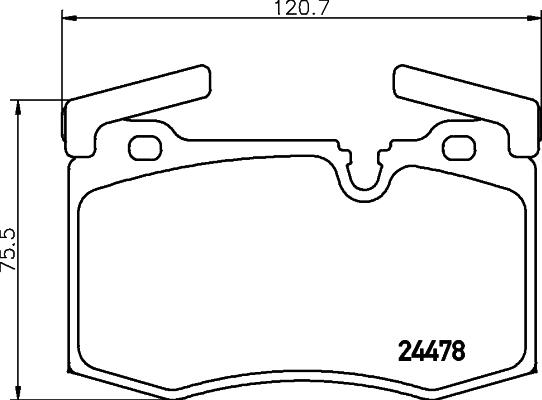 HELLA PAGID 8DB 355 014-111 - Bremžu uzliku kompl., Disku bremzes www.autospares.lv