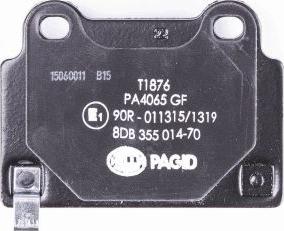 HELLA PAGID 8DB 355 014-701 - Bremžu uzliku kompl., Disku bremzes www.autospares.lv